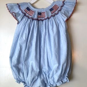 American Flag / 4th of July / Memorial Day Bubble 12 months by Cecil & Lou